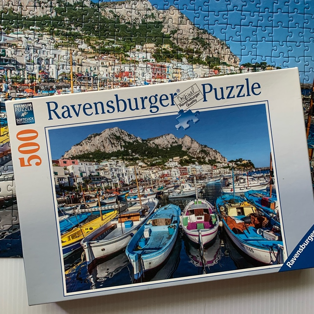 Ravensburger 500-Piece Puzzle - Colorful Harbor Scene